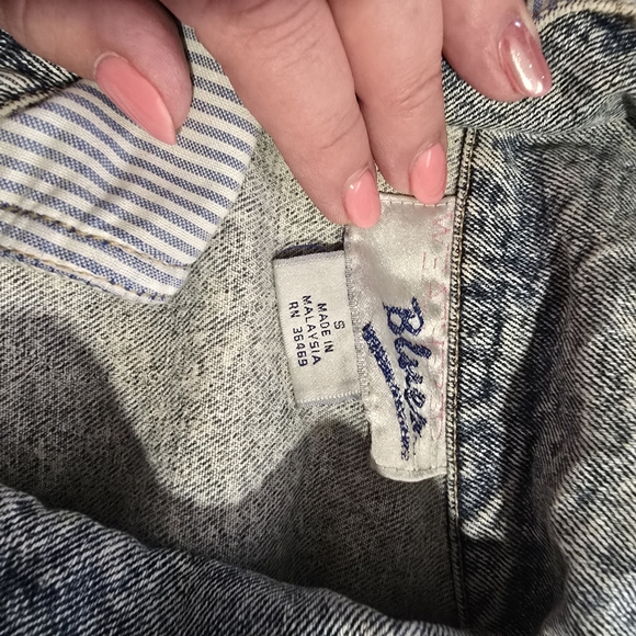 New Kids On The Block Denim Jacket with Button Accents - Picture 3 of 3